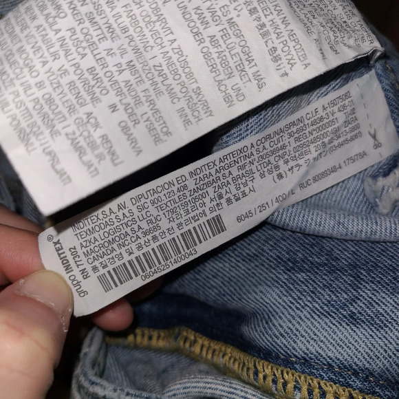 Zara Light Acid Wash Belted Mini Skirt With Belt and Pockets Size Large - Picture 9 of 10